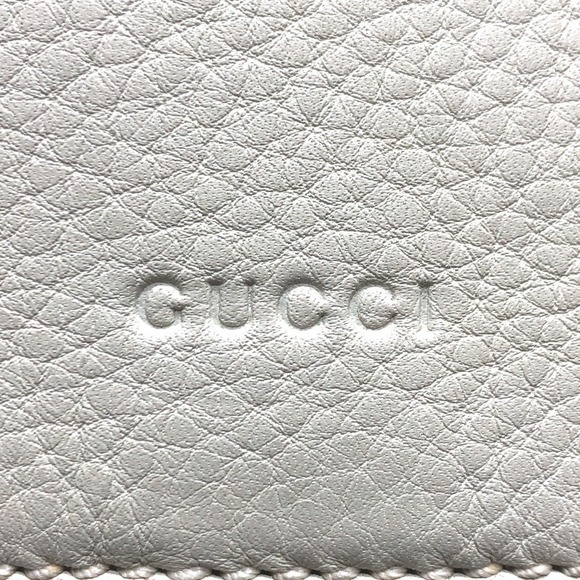 GUCCI White Leather Bamboo Backpack - Picture 13 of 16